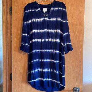 Sunday Tie-died Shirt Dress